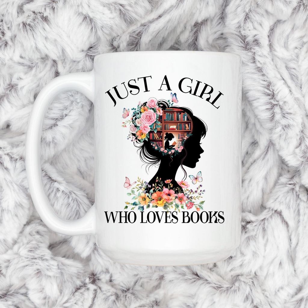Book Lover Mug | Floral Ceramic Cup