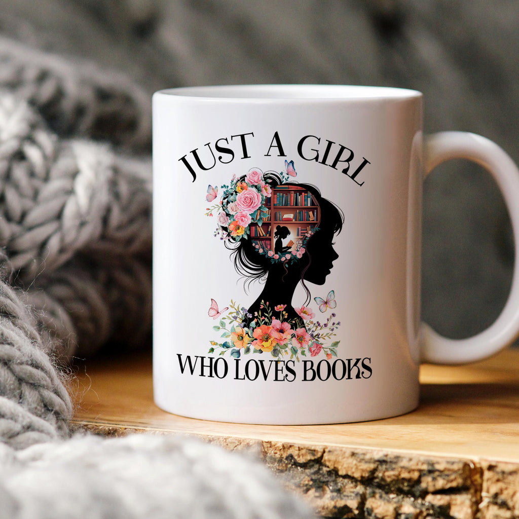 Book Lover Mug | Floral Ceramic Cup