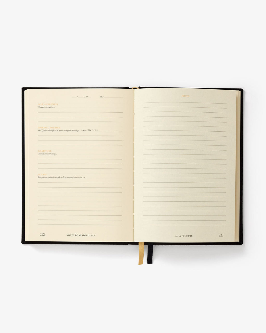 Notes to Mindfulness Journal | Stone Black