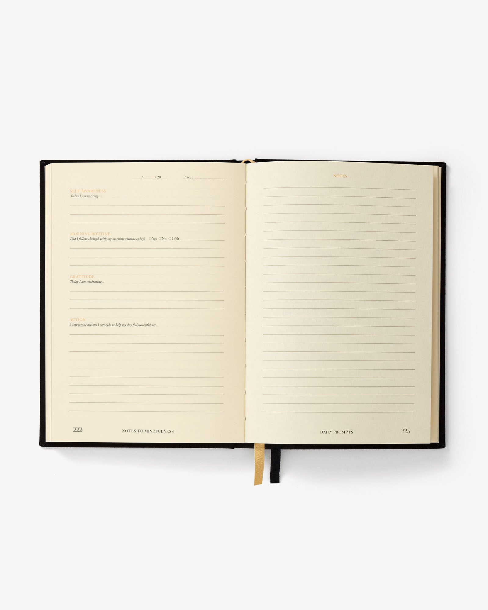 Notes to Mindfulness Journal | Stone Black