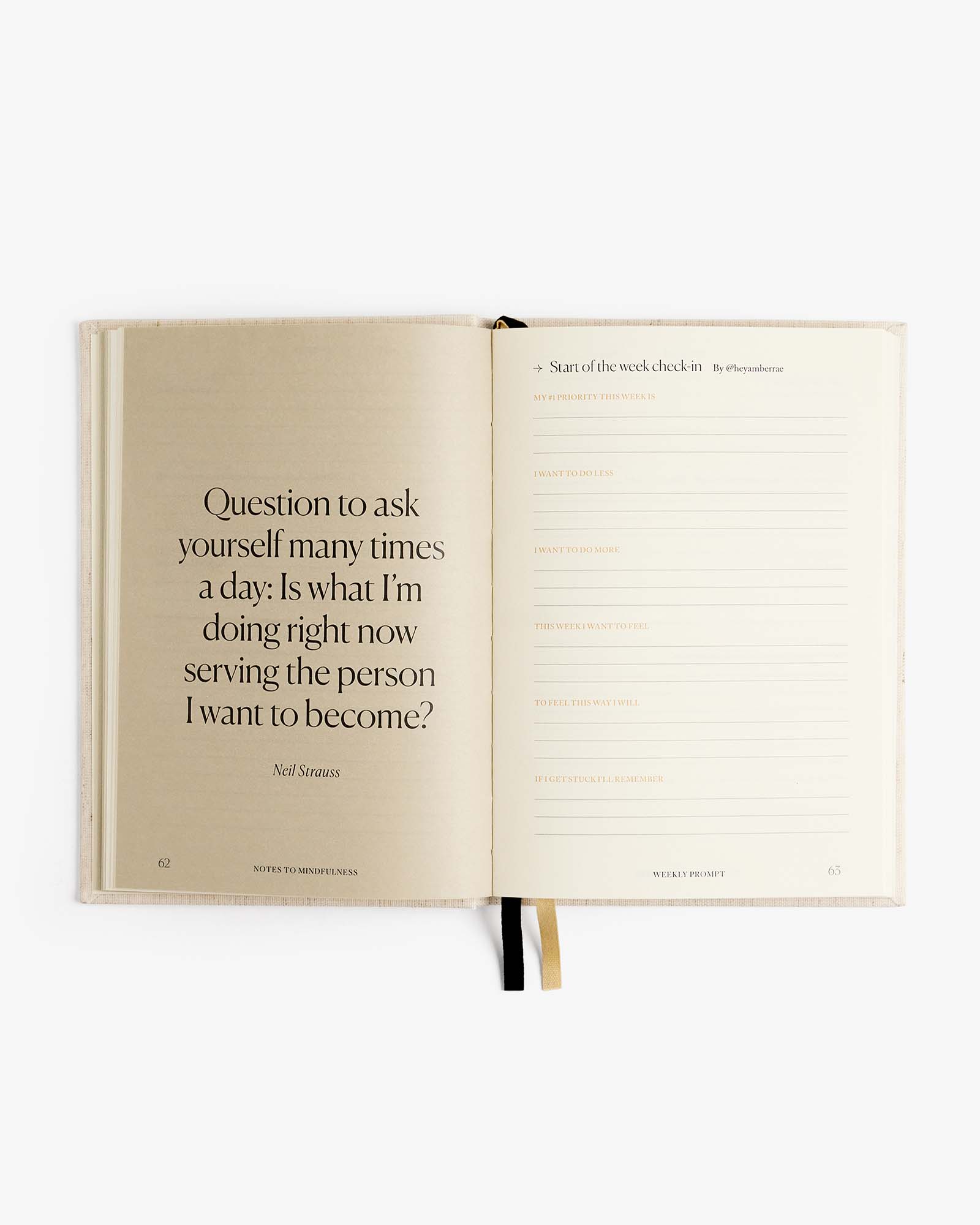 Notes to Mindfulness Journal | Linen