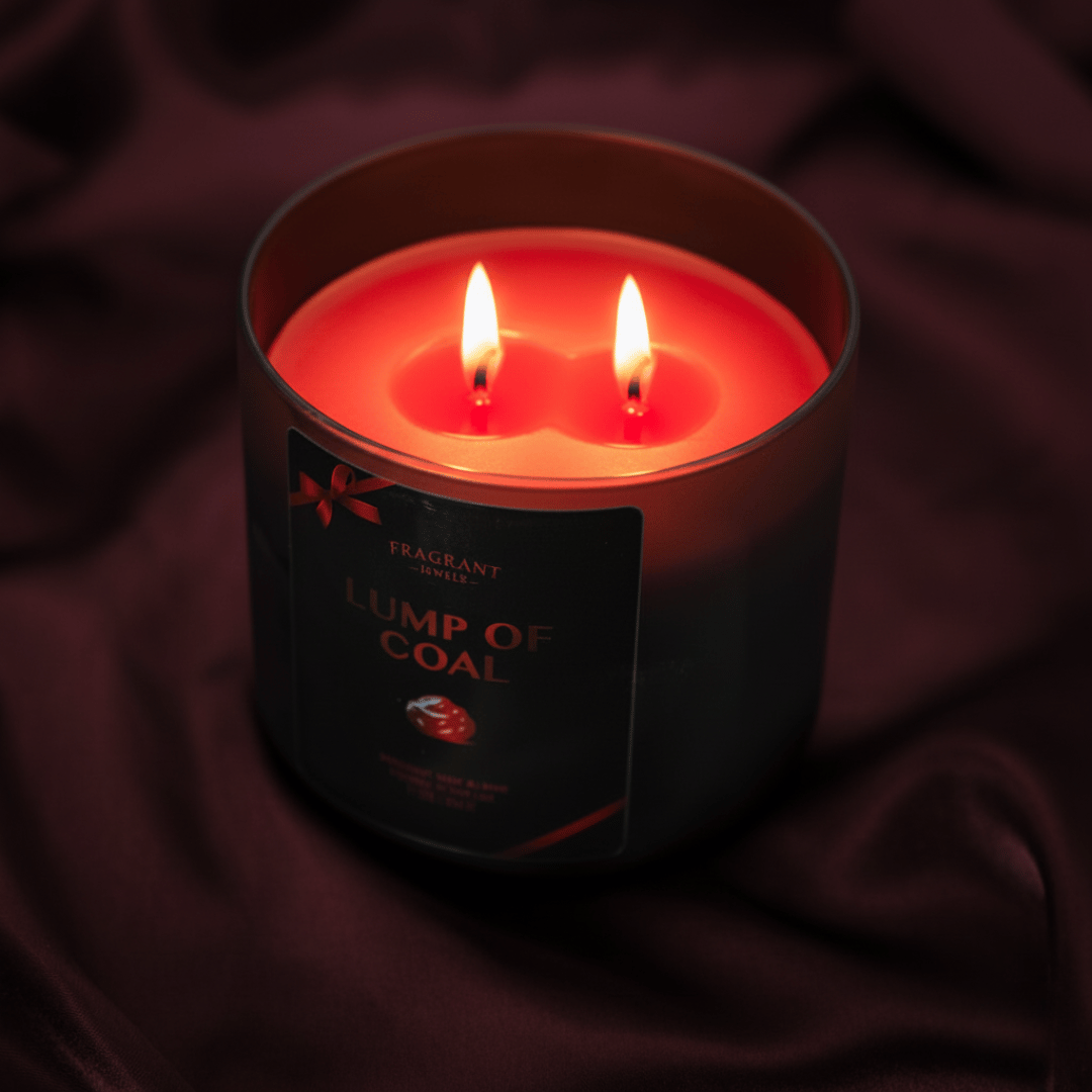 Lump of Coal Candle with Hidden Ring