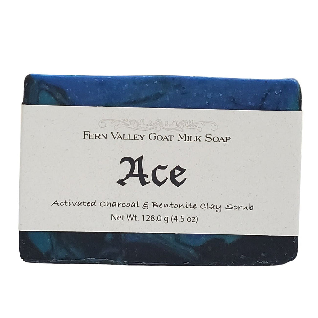 Ace | Exfoliating Goat Milk Soap Bar for Men | Woodsy Floral & Deep Clean