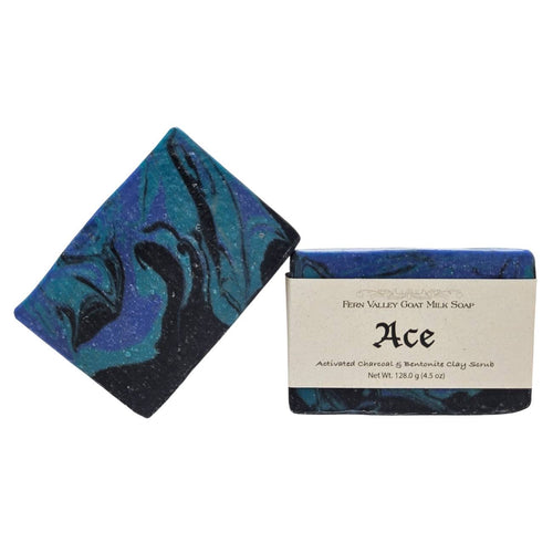 Ace | Exfoliating Goat Milk Soap Bar for Men | Woodsy Floral & Deep Clean