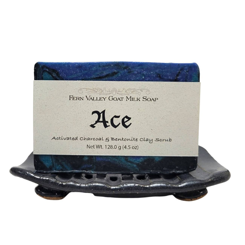 Ace | Exfoliating Goat Milk Soap Bar for Men | Woodsy Floral & Deep Clean