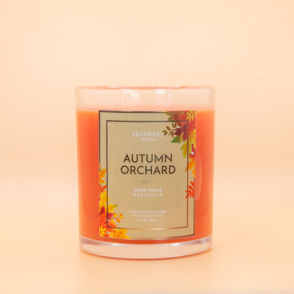 Autumn Orchard Candle & Bath Bomb Set with Hidden Rings