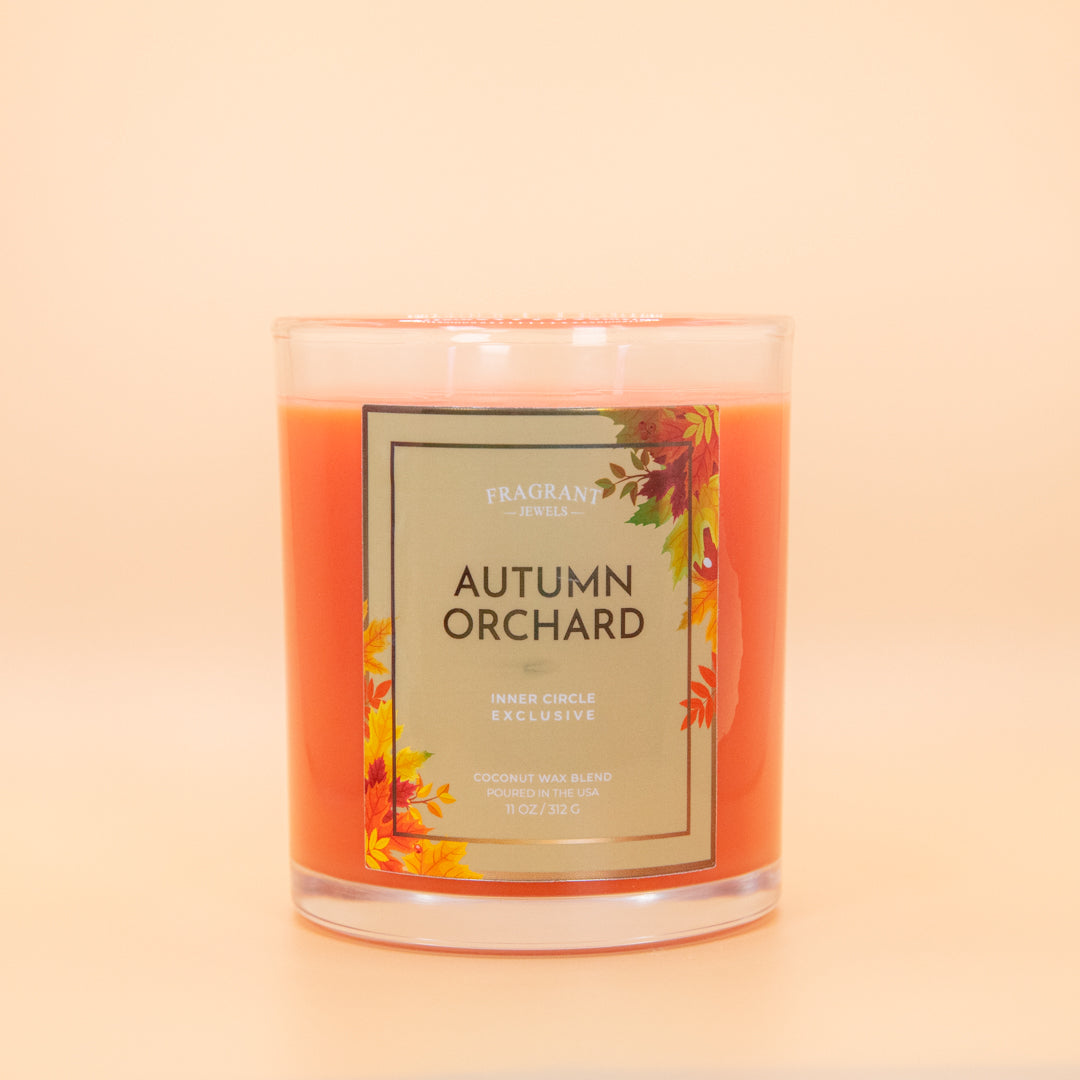 Autumn Orchard Candle & Bath Bomb Set with Hidden Rings