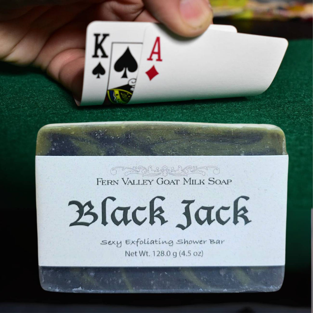 Black Jack | Exfoliating Goat Milk Soap Bar for Men | Bold & Clean
