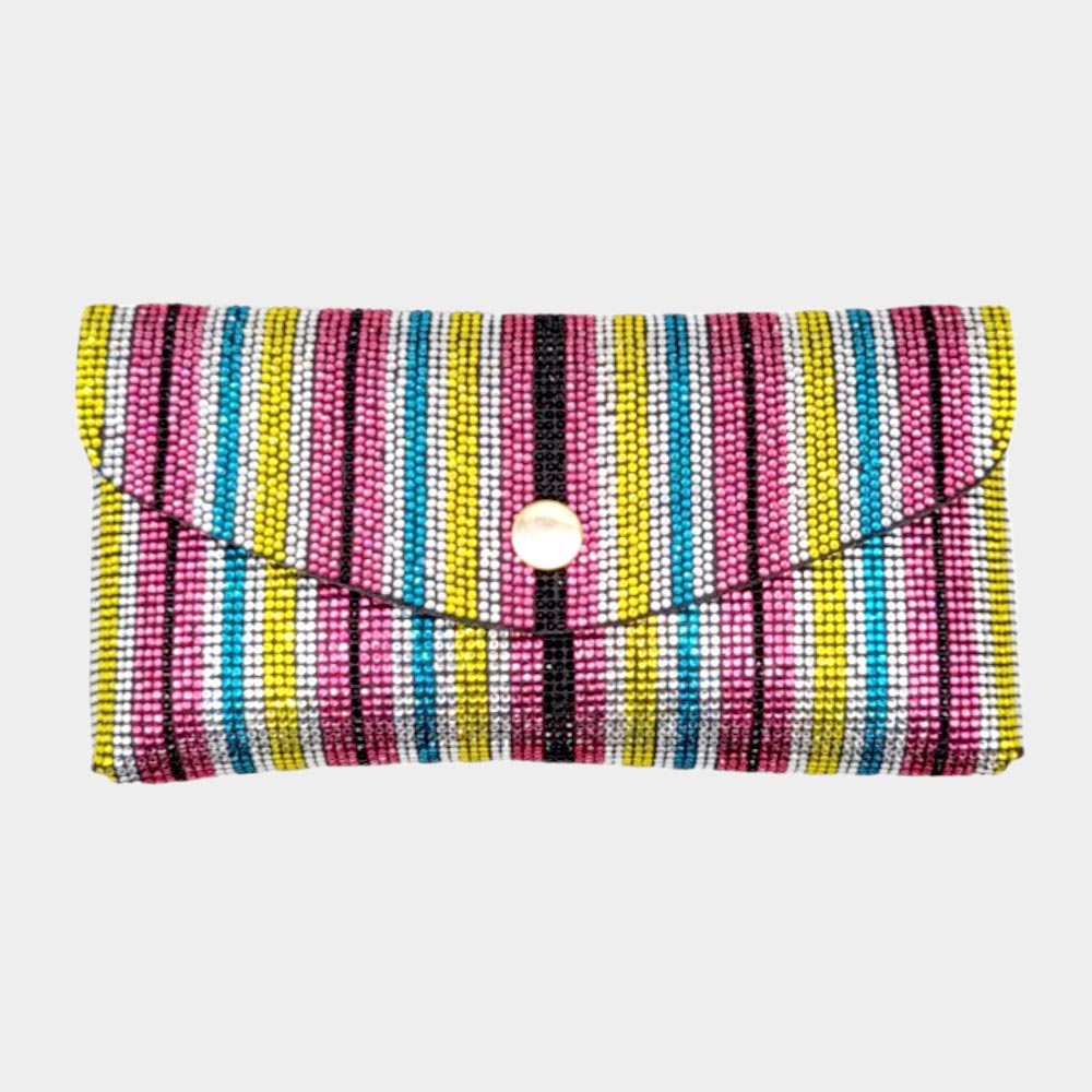 Rhinestone Pavé Convertible Clutch Bag