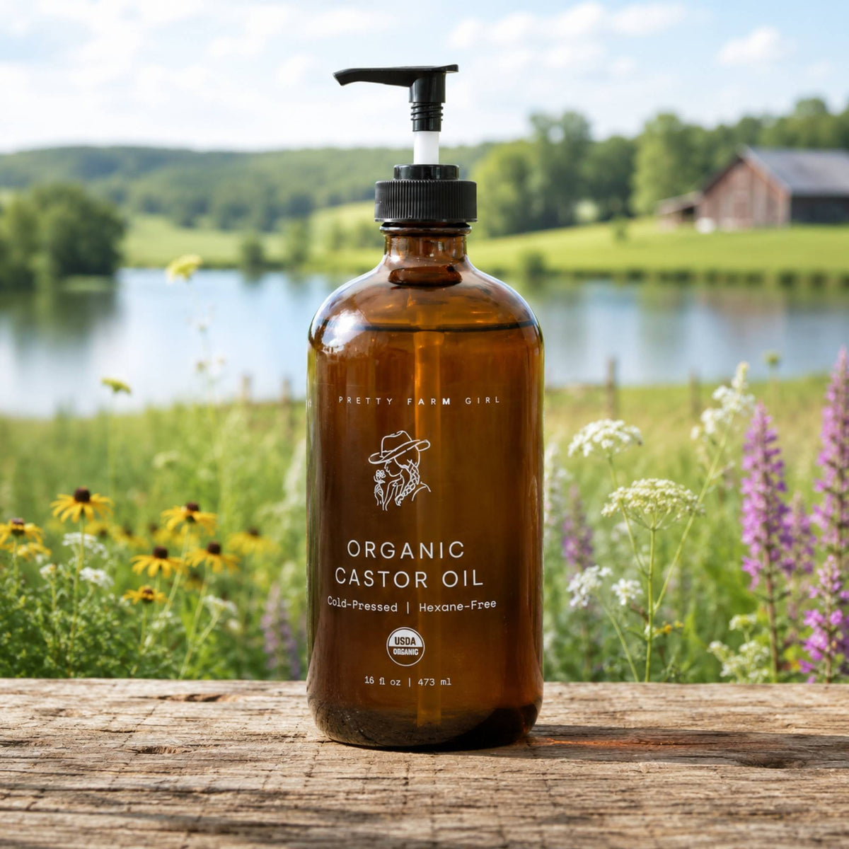 Organic Castor Oil | Cold-Pressed & Hexane-Free