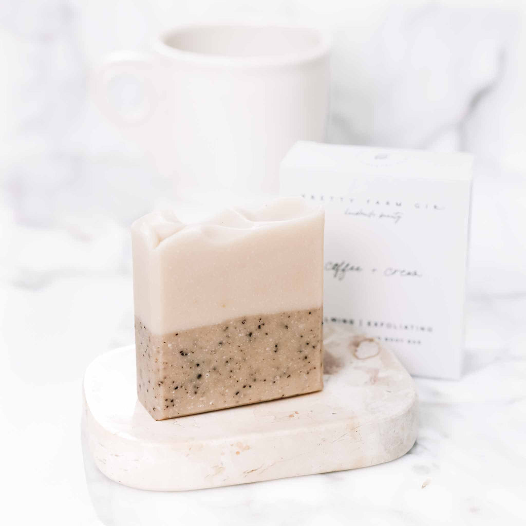 Coffee & Cream Tallow Goat Milk Soap Bar