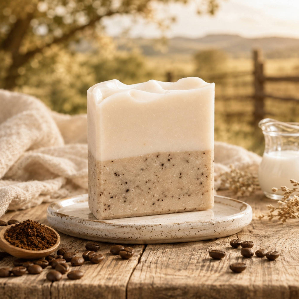 Coffee & Cream Tallow Goat Milk Soap Bar