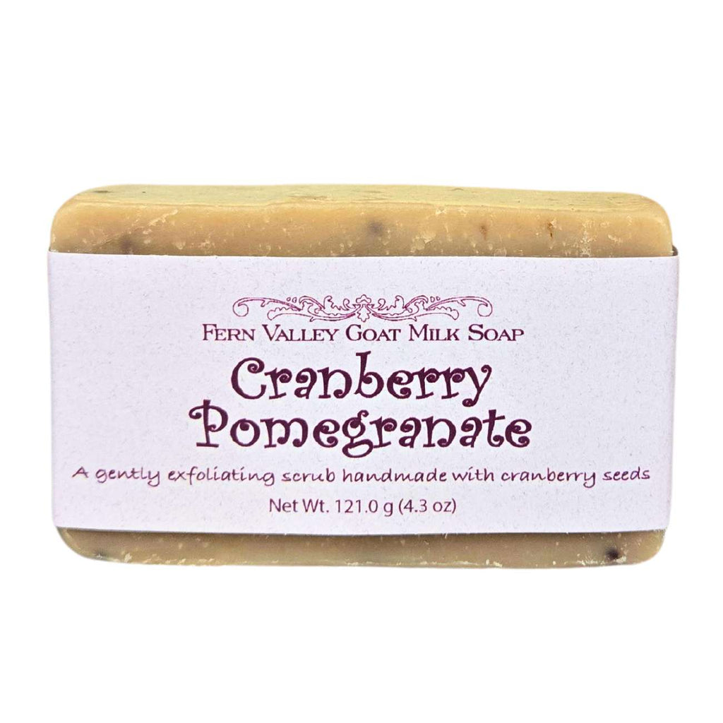 Cranberry Pomegranate | Exfoliating Goat Milk Soap Bar | Fruity & Fresh