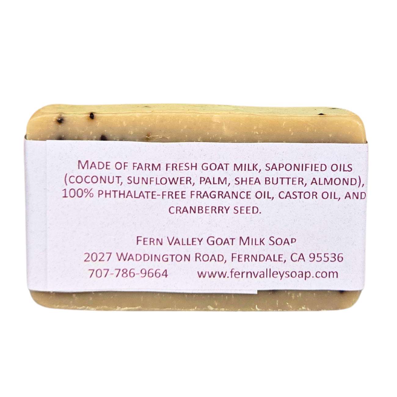 Cranberry Pomegranate | Exfoliating Goat Milk Soap Bar | Fruity & Fresh