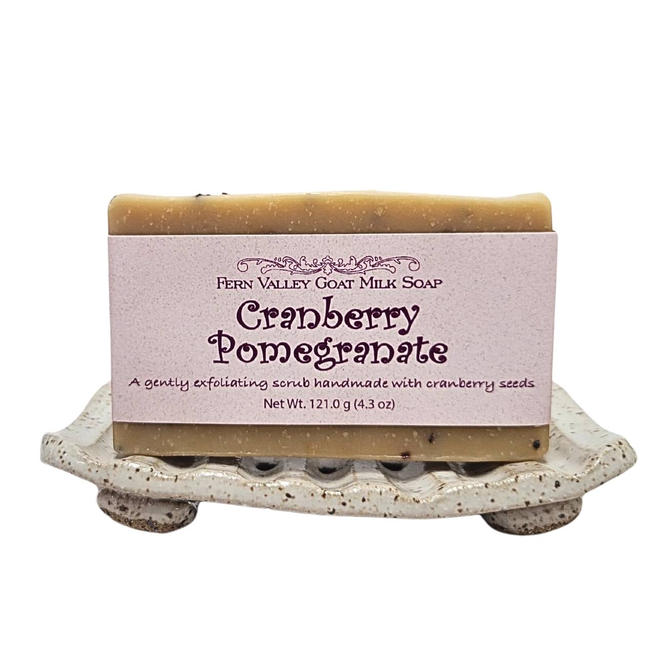 Cranberry Pomegranate | Exfoliating Goat Milk Soap Bar | Fruity & Fresh