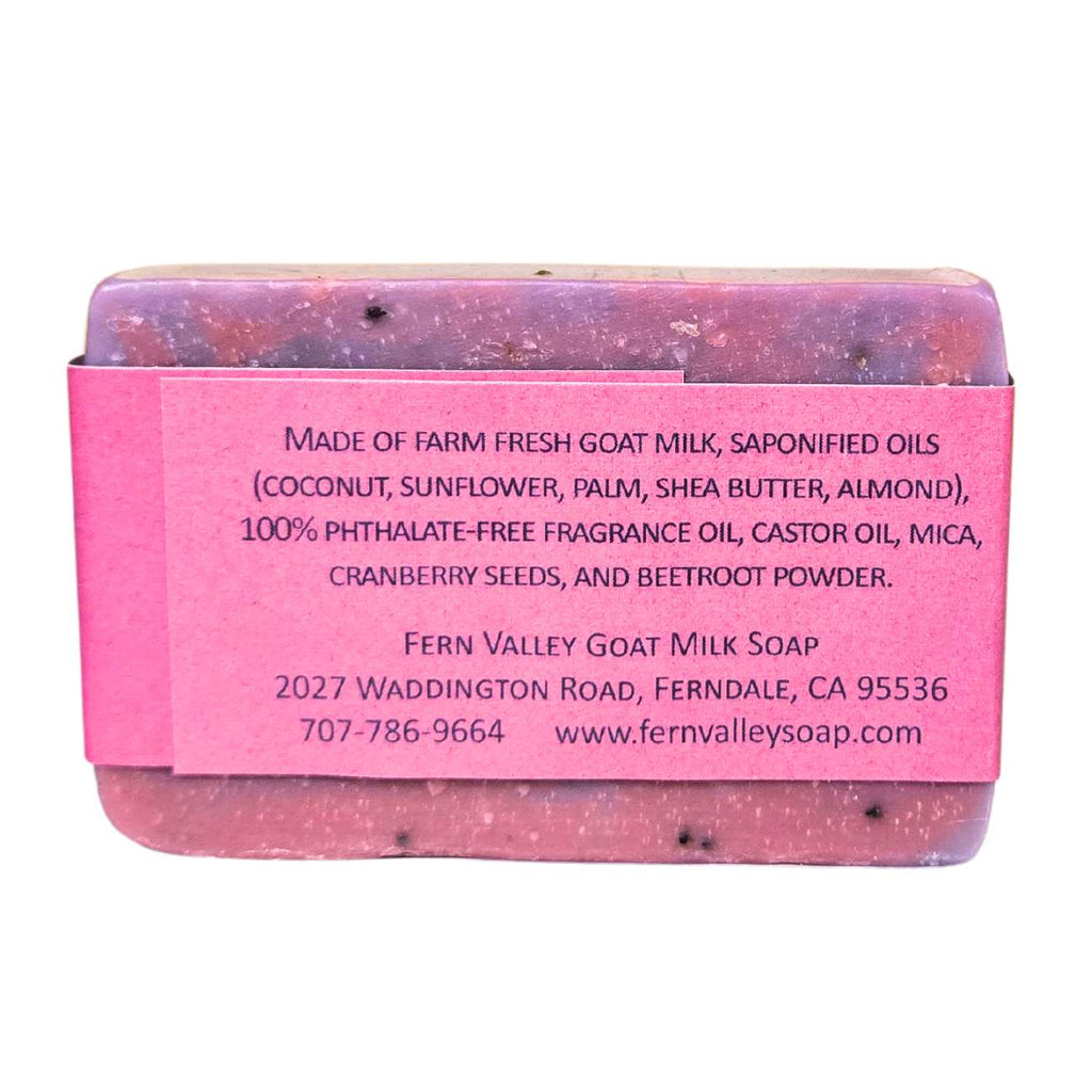 Divine | Cranberry Seed Exfoliating Goat Milk Soap Bar | Musky Floral