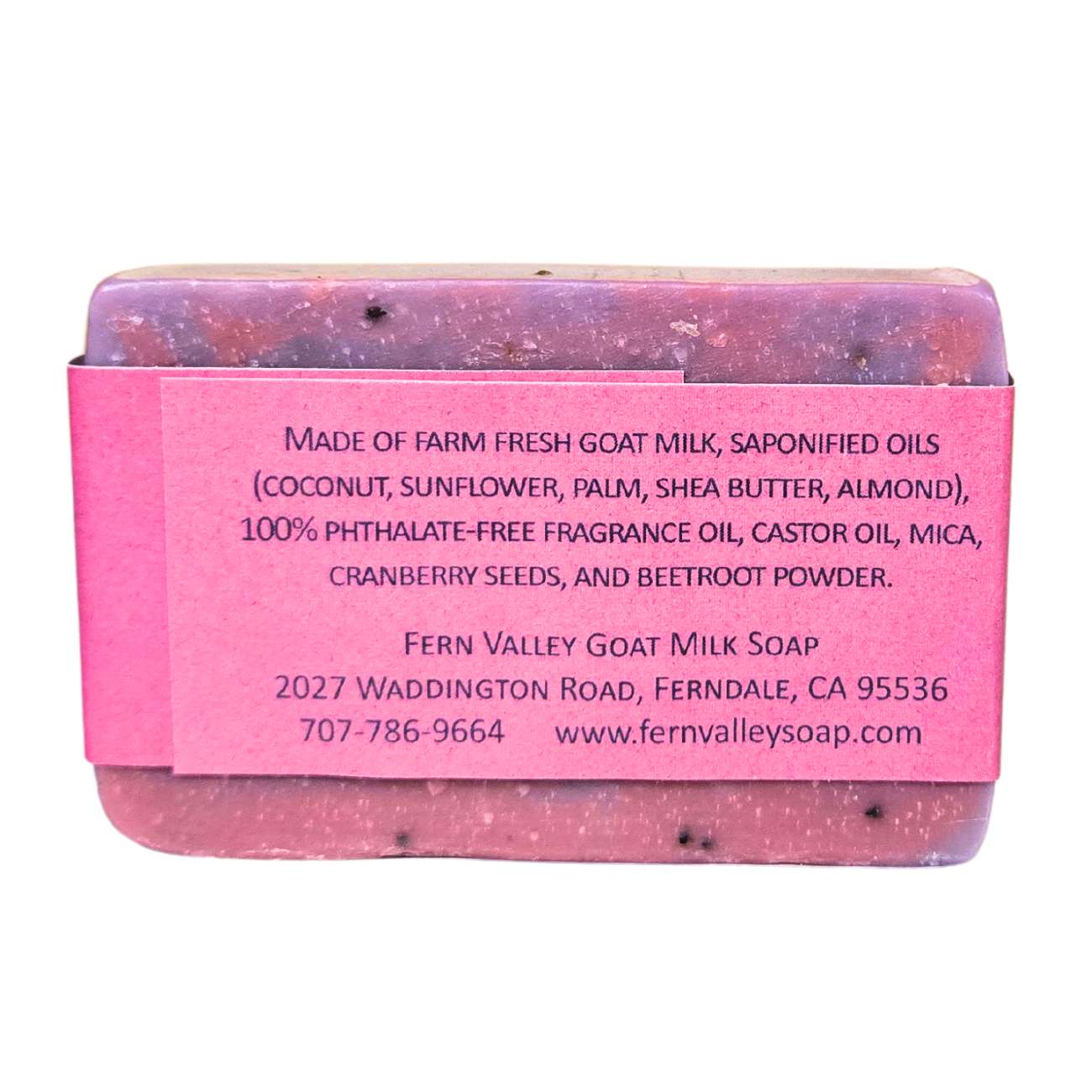 Divine | Cranberry Seed Exfoliating Goat Milk Soap Bar | Musky Floral