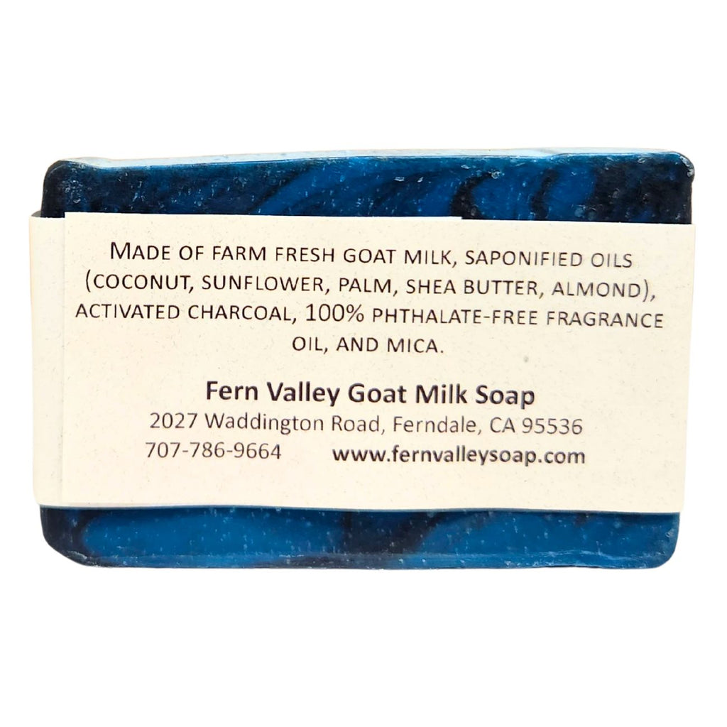 Double Down | Activated Charcoal Goat Milk Soap Bar | Earthy Forest Scent