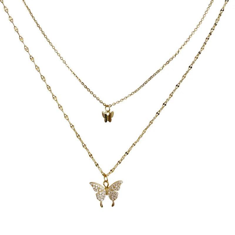 Butterfly Layered Necklace