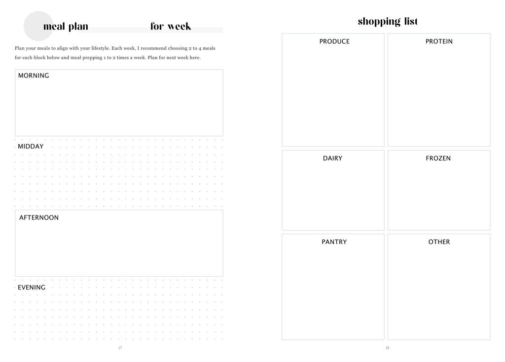 Four-Week Wellness & Mindfulness Journal