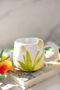 Hand-Painted Tulip Ceramic Mug | Pink, Blue or Yellow