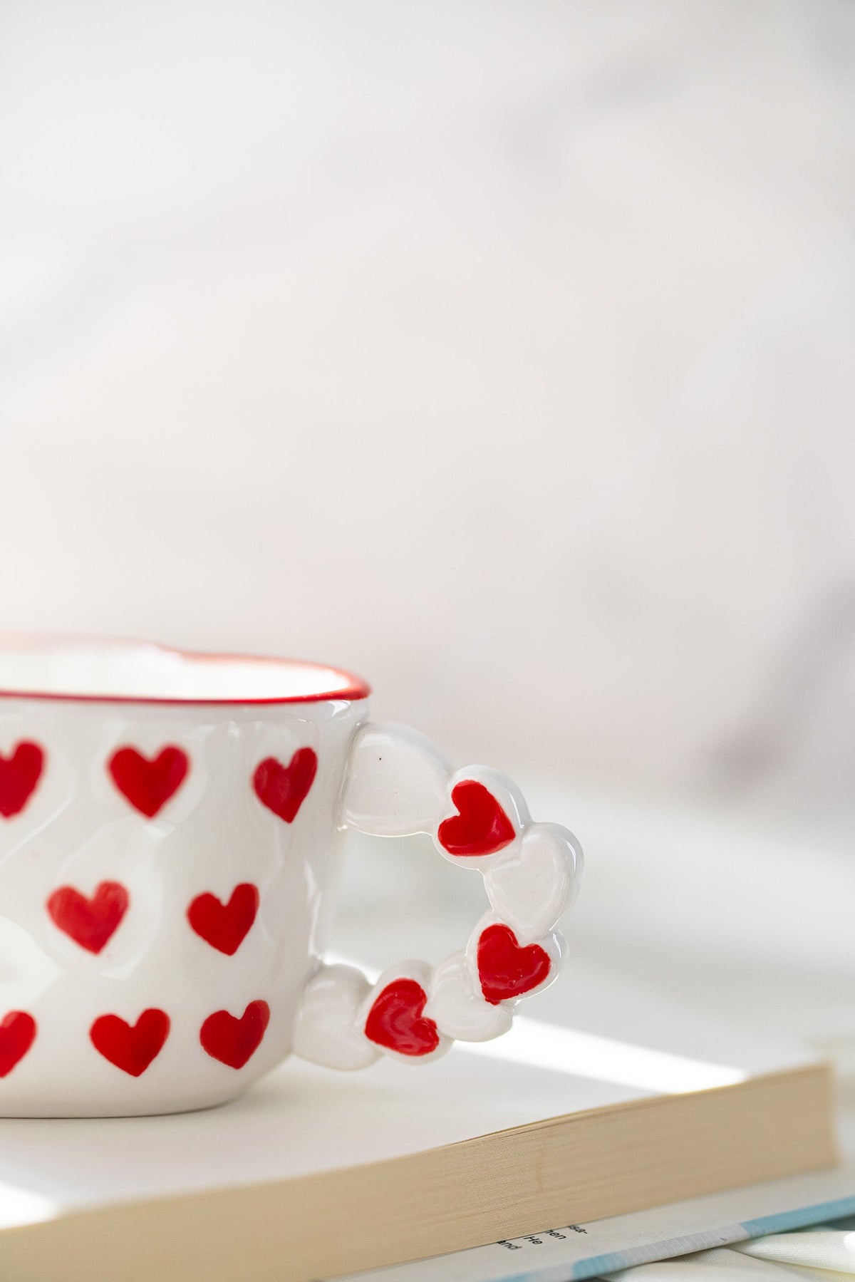 Heart-Shaped Ceramic Mug