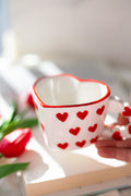 Heart-Shaped Ceramic Mug