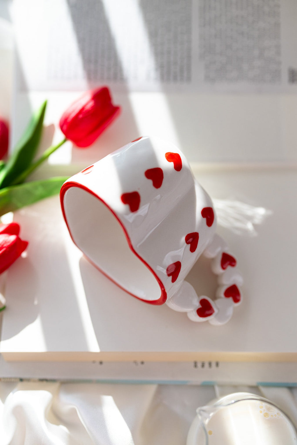Heart-Shaped Ceramic Mug