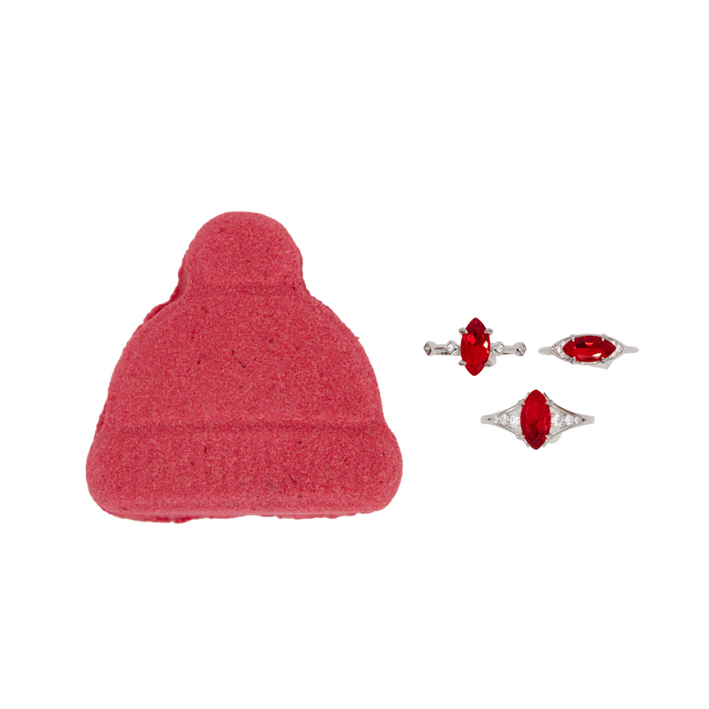 Cozy Hearth Bath Bomb with Hidden Ring