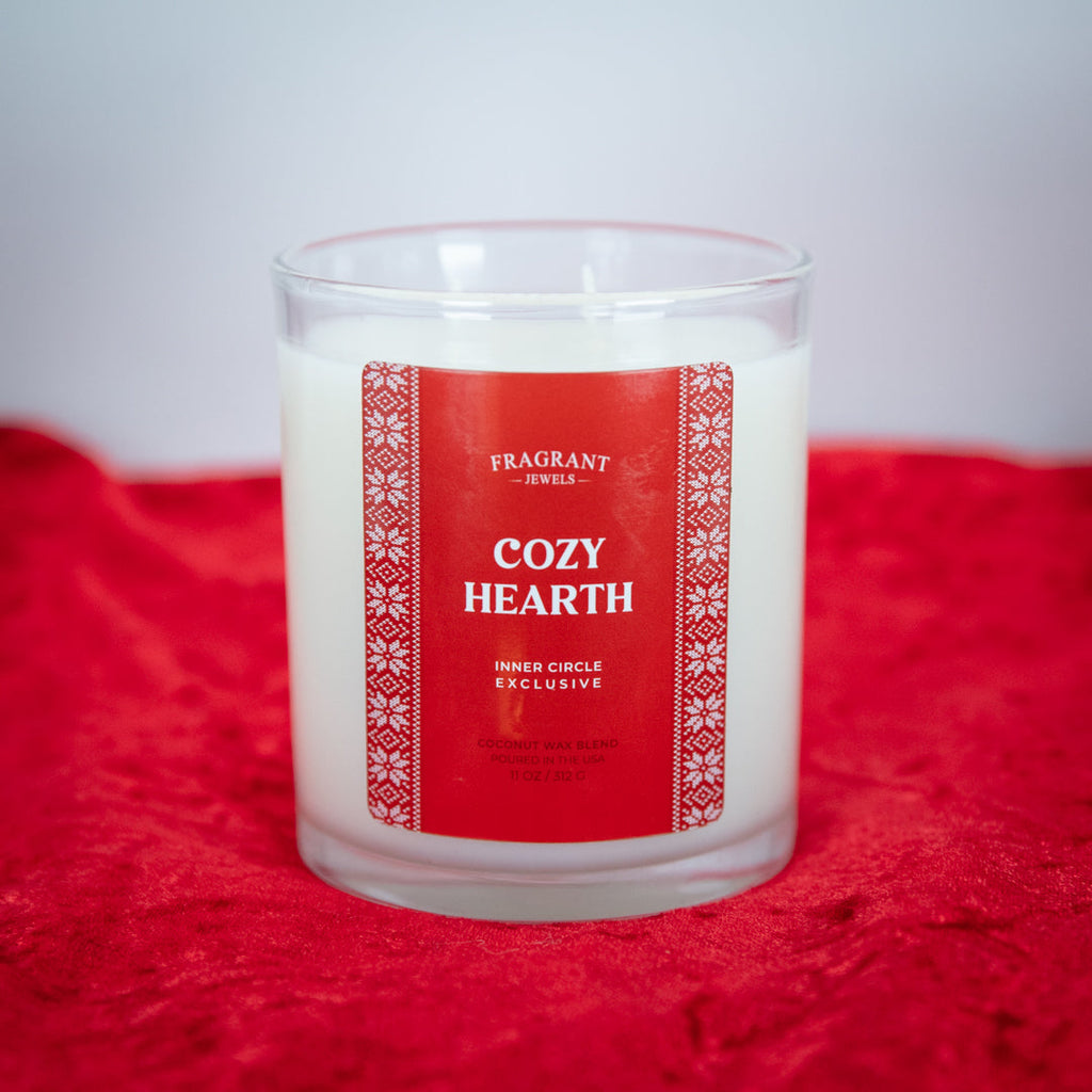 Cozy Hearth Candle & Bath Bomb Set with Hidden Rings
