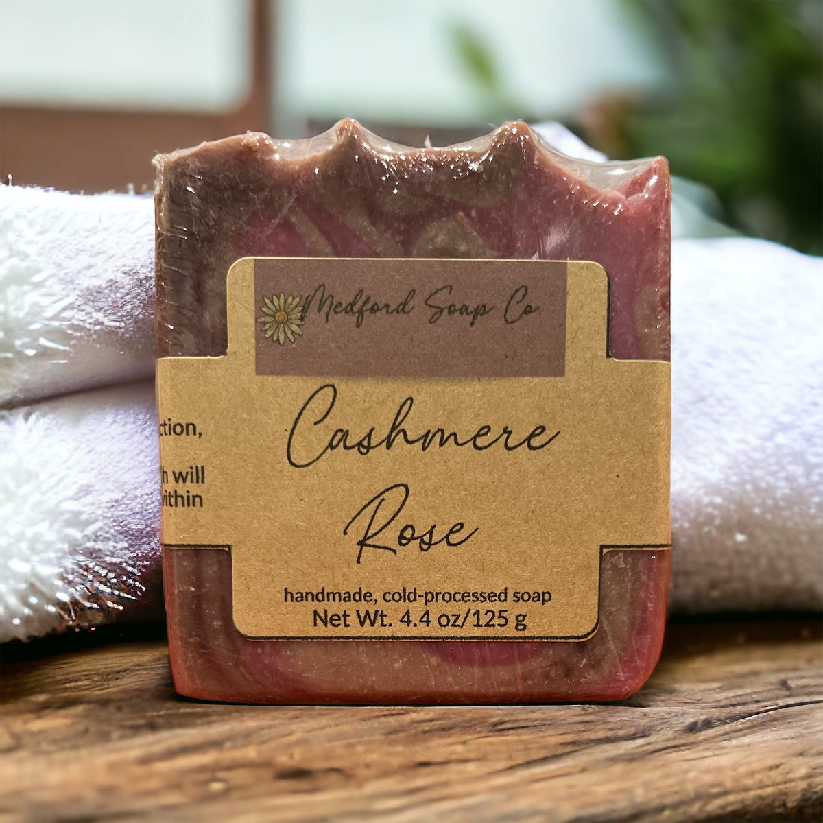 Cashmere Rose Vegan Soap Bar