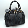 Quilted Chevron Satchel Handbag