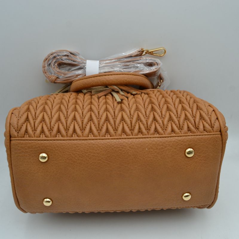 Quilted Chevron Satchel Handbag