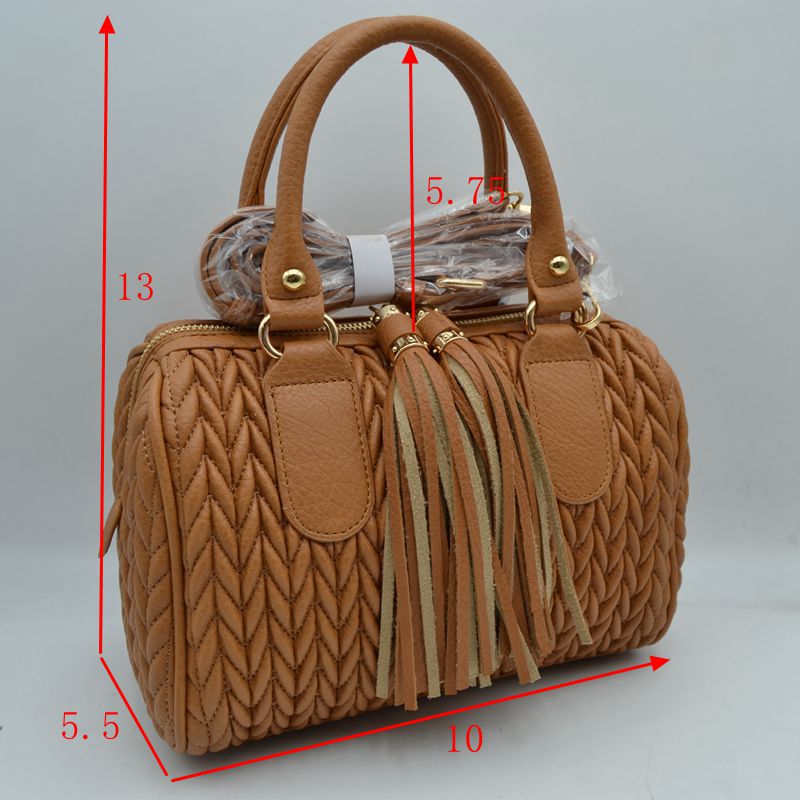 Quilted Chevron Satchel Handbag