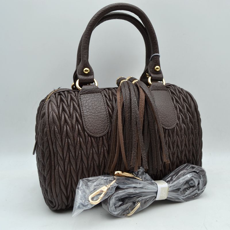 Quilted Chevron Satchel Handbag