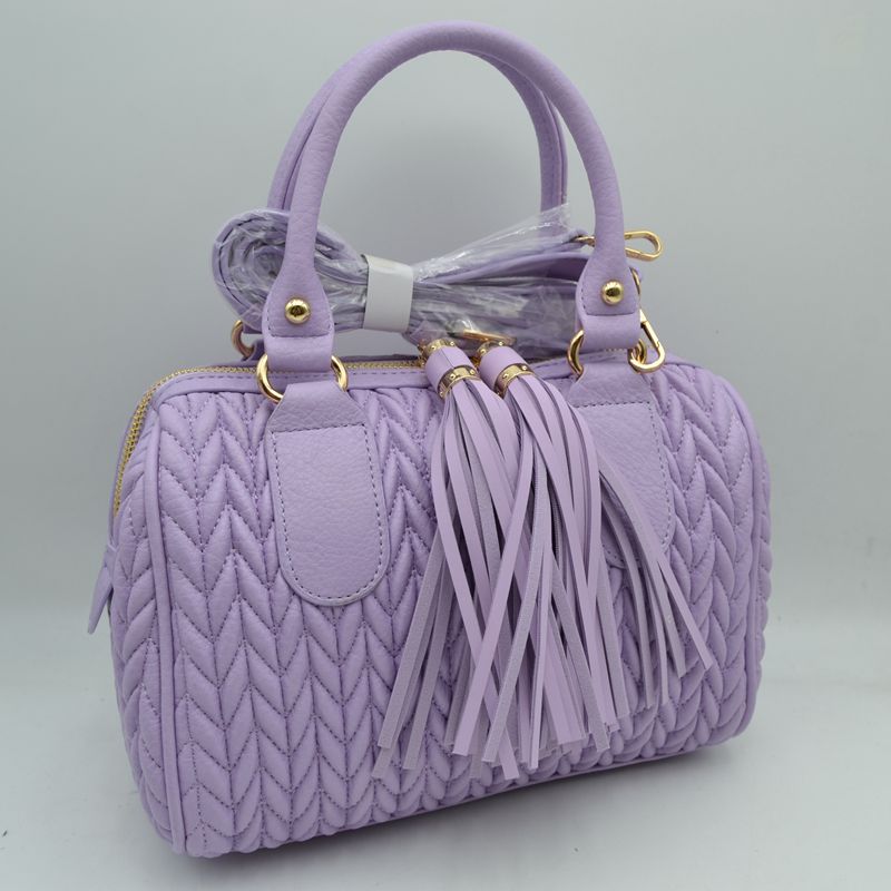 Quilted Chevron Satchel Handbag