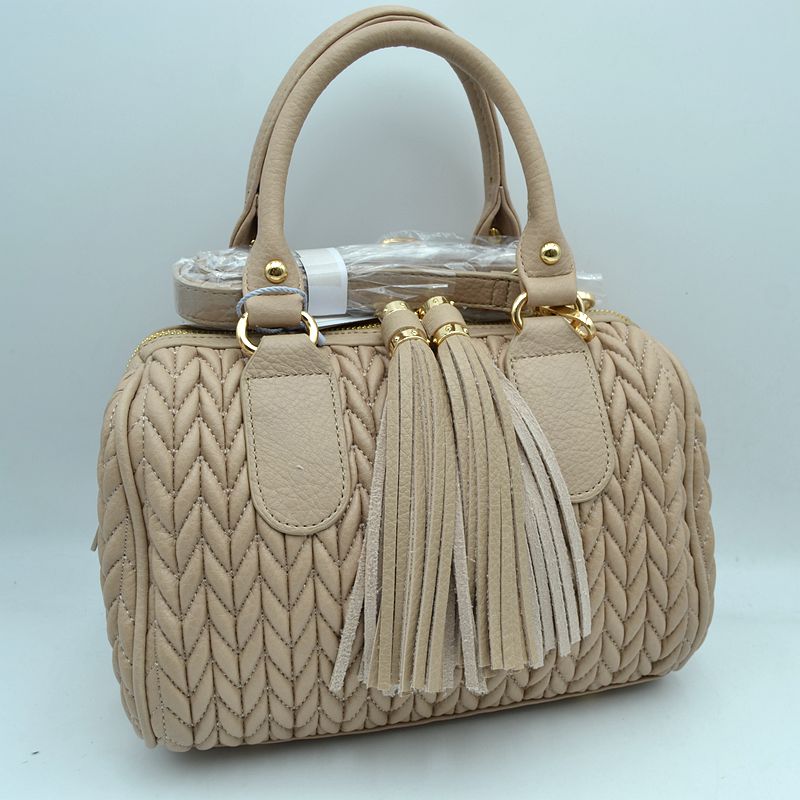 Quilted Chevron Satchel Handbag