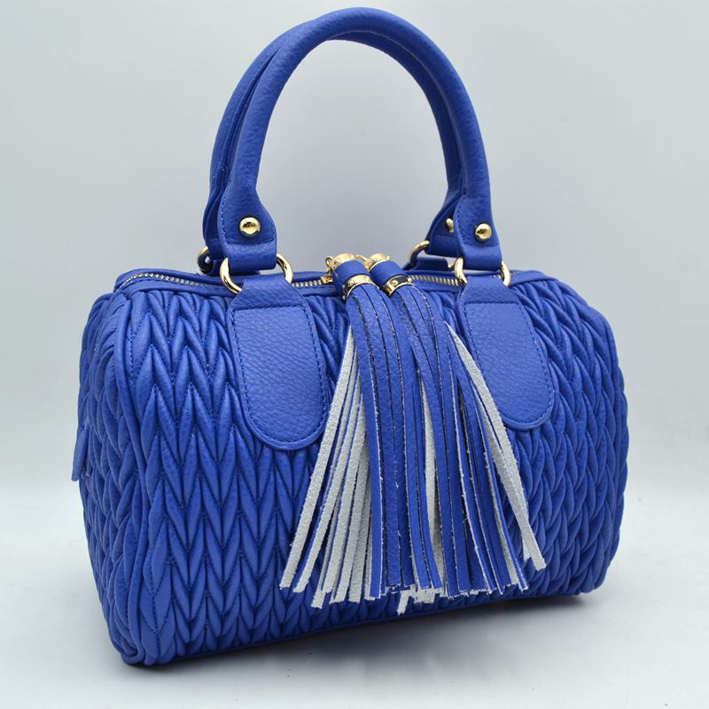 Quilted Chevron Satchel Handbag