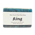 King | Exfoliating Goat Milk Soap Bar | Teakwood & Mahogany Scent
