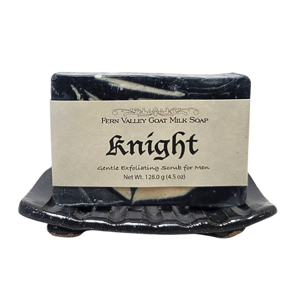 Knight Goat Milk Soap – Activated Charcoal Exfoliating Bar for Men