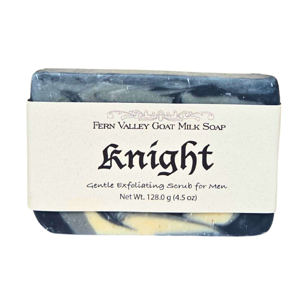 Knight Goat Milk Soap – Activated Charcoal Exfoliating Bar for Men