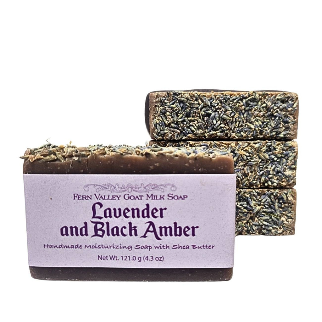 Lavender & Black Amber | Goat Milk Soap Bar | Sophisticated Floral Scent
