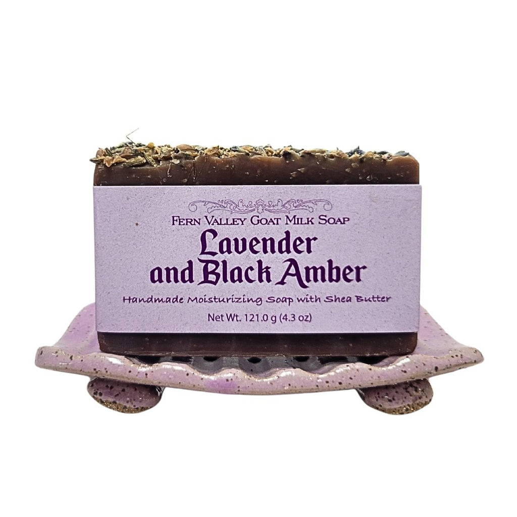 Lavender & Black Amber | Goat Milk Soap Bar | Sophisticated Floral Scent
