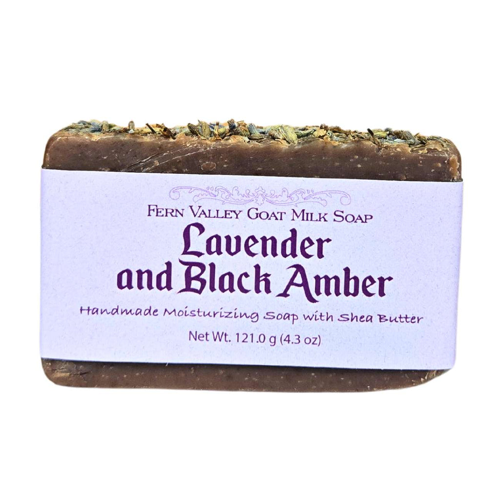 Lavender & Black Amber | Goat Milk Soap Bar | Sophisticated Floral Scent