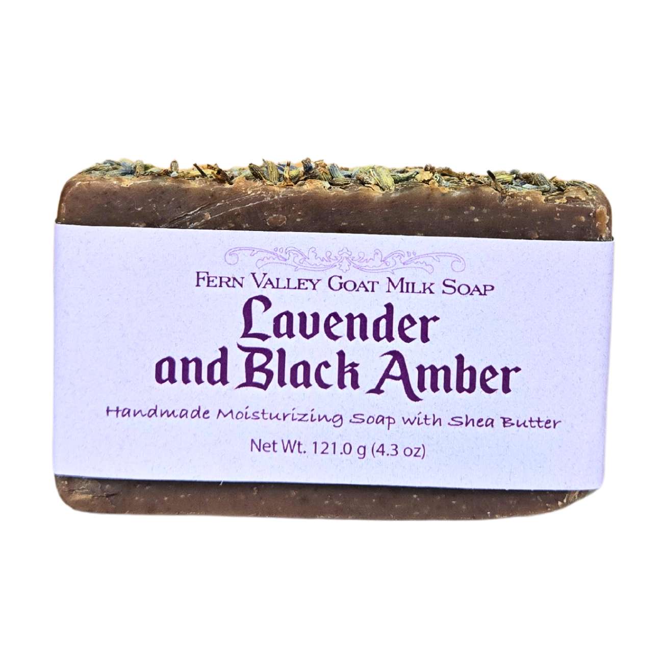 Lavender & Black Amber | Goat Milk Soap Bar | Sophisticated Floral Scent