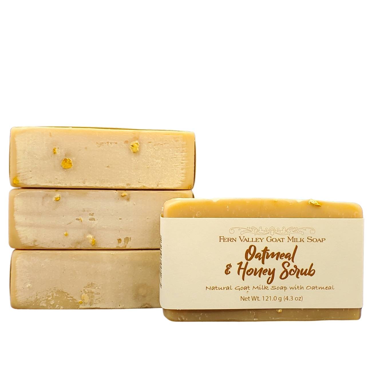 Oatmeal & Honey | Exfoliating Goat Milk Soap Bar | Creamy & Soothing