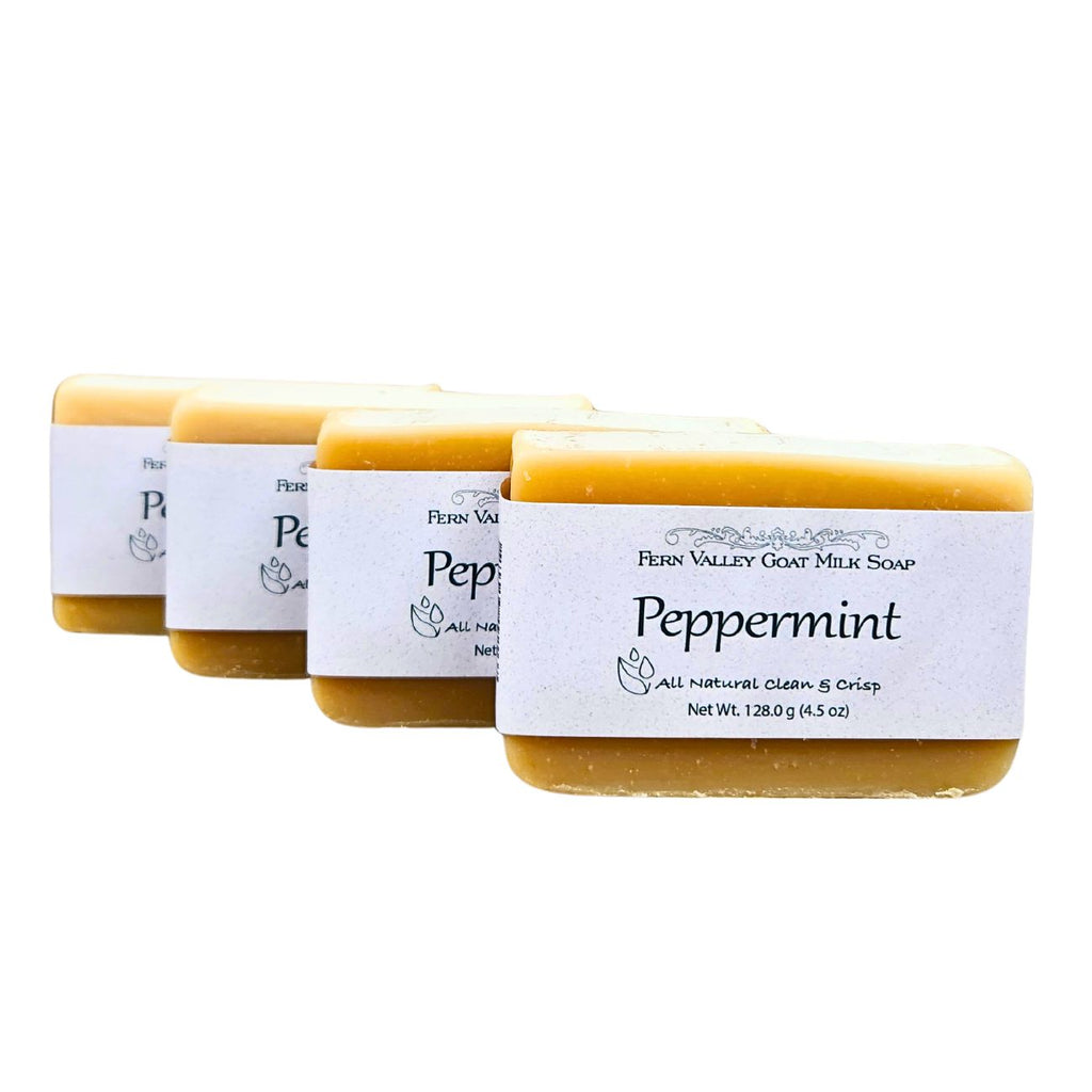 Peppermint | All Natural Goat Milk Soap Bar | Crisp & Refreshing