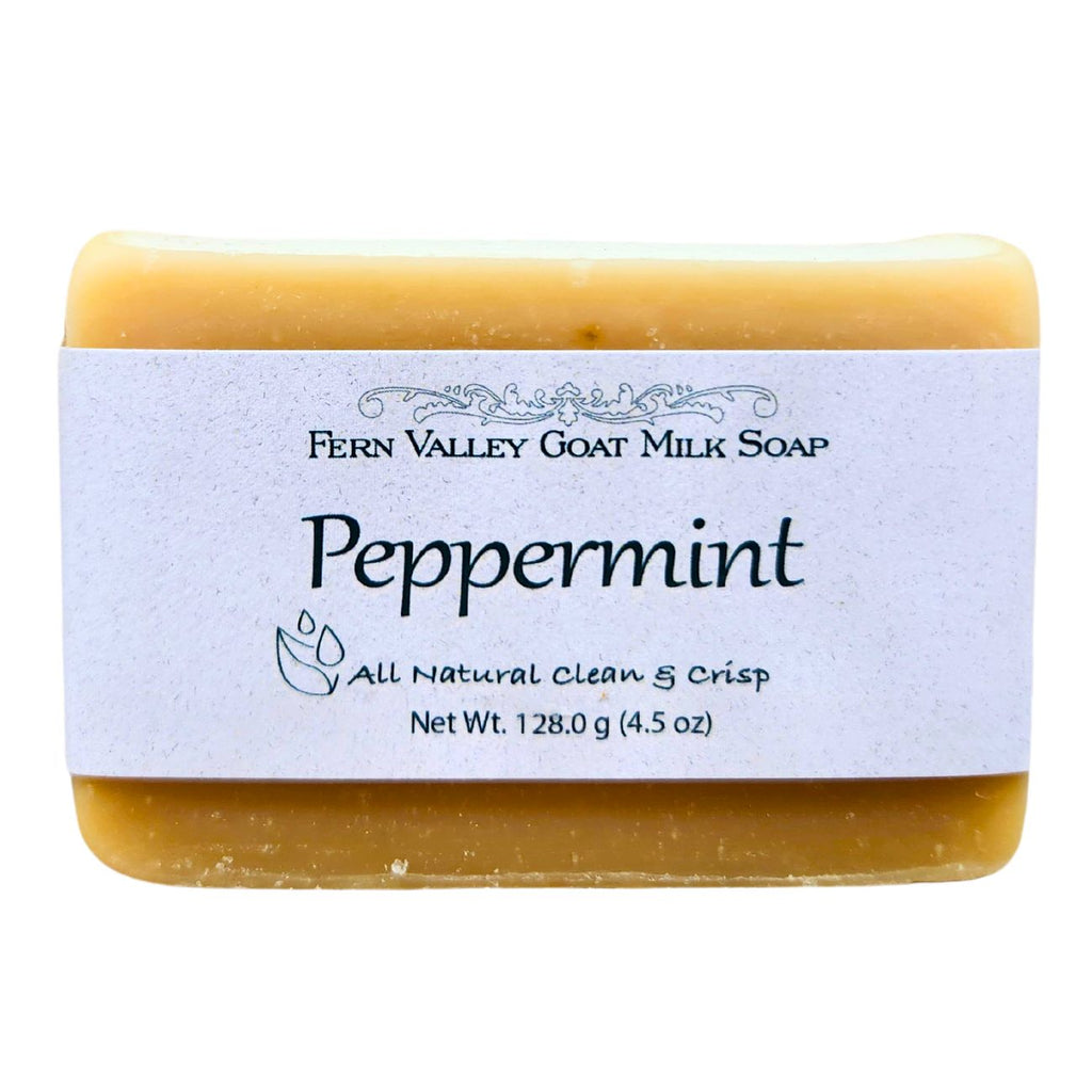 Peppermint | All Natural Goat Milk Soap Bar | Crisp & Refreshing