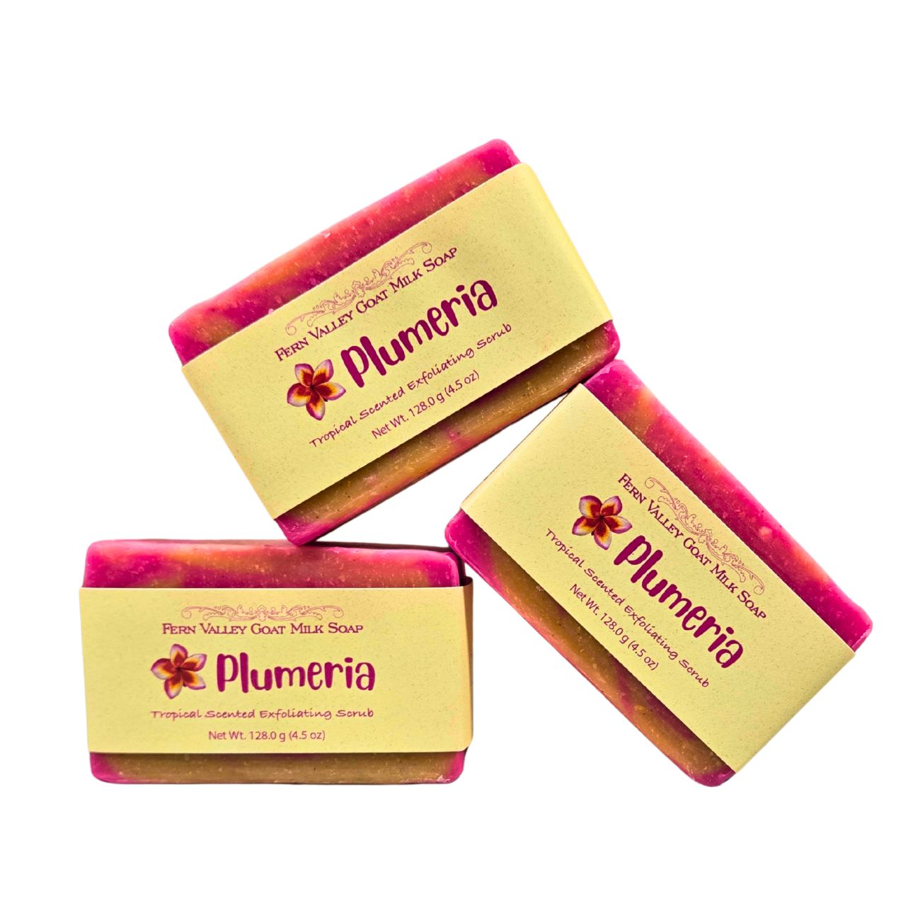 Plumeria | Tropical Exfoliating Goat Milk Soap Bar | Sweet & Floral