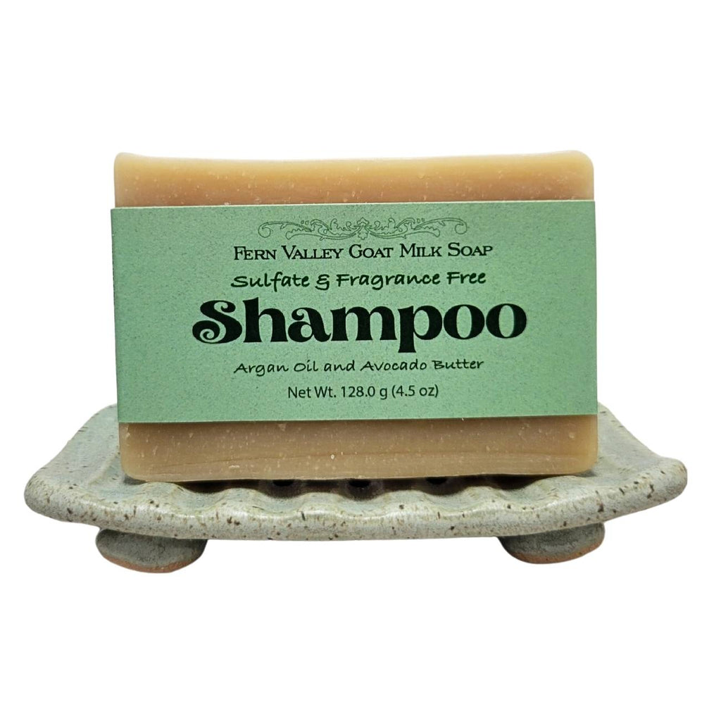 Goat Milk Shampoo Bar | Argan Oil & Avocado Butter | Fragrance-Free